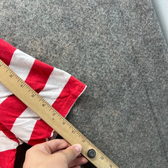 Budweiser PacSun Shirt Women Small Red White Striped Crewneck Embroidered Logo T - Picture 5 of 11